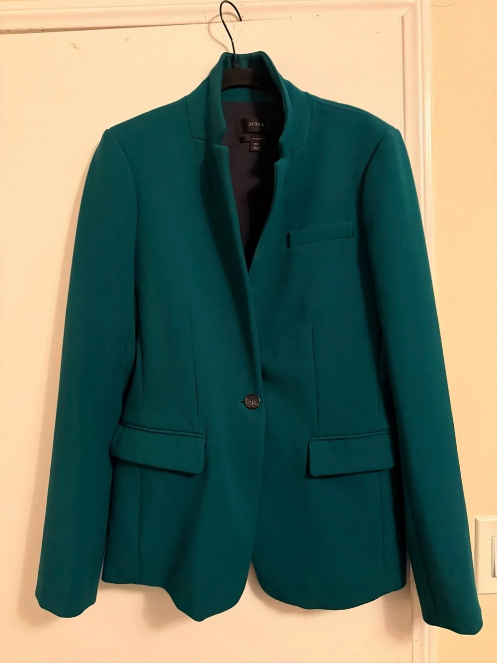 J.Crew Regent Blazer in a dark forest or spruce green
